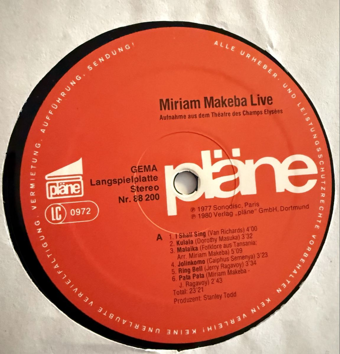 Dischi in vinile: Miriam Makeba Live Schallplatte – Usato da Goldach venduto da Donpancho 5