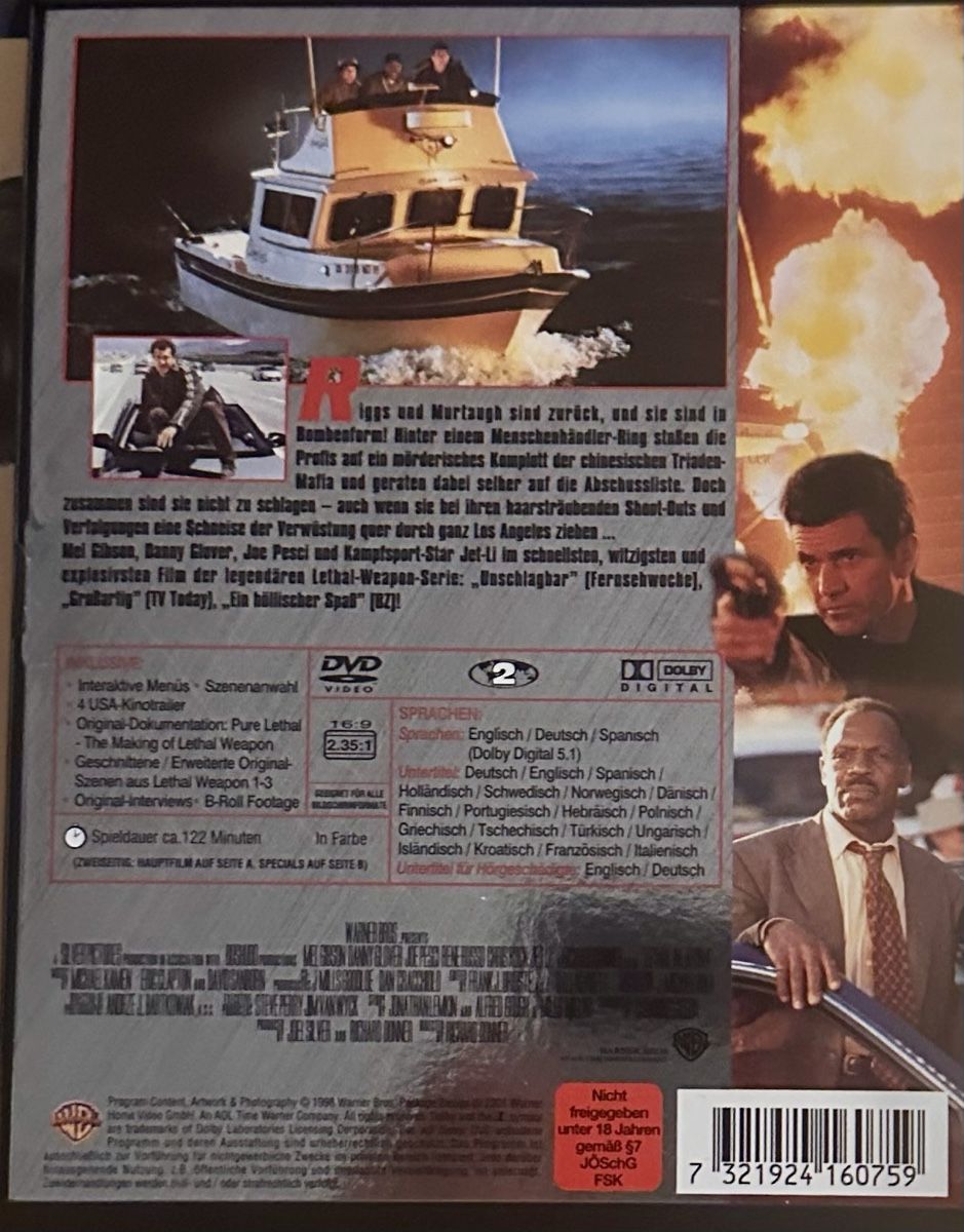 Alle DVDs: Lethal Weapon Collection DVD Special Edition – Gebraucht aus Malters von Gustov 6