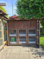 Grosser Hasen-/Kaninchenstall mit Gehege - Kleintierstall