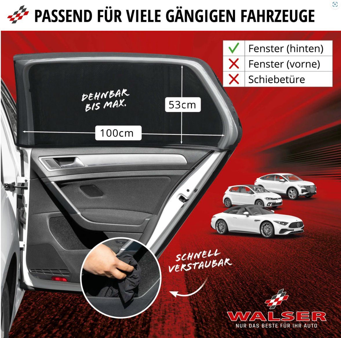 Accessori per altri veicoli: Sonnenschutz Window Sock 2er Set Sonnenblenden – Nuovo e nell'imballaggio originale da Koppigen venduto da Bracher_Mail-House