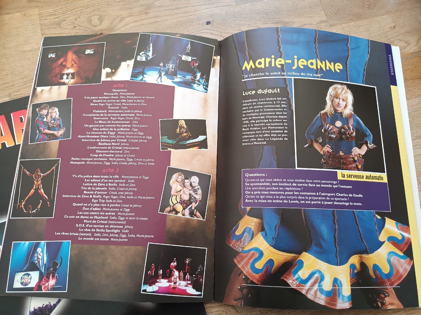 Revues & Magazines: 2 programmes Starmania + 2 billets de concert 1996 – D'occasion à Bex par Canouille 1