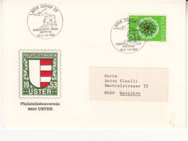 Sonderstempel S. 1023 Eröffnung Flughafenlinie
