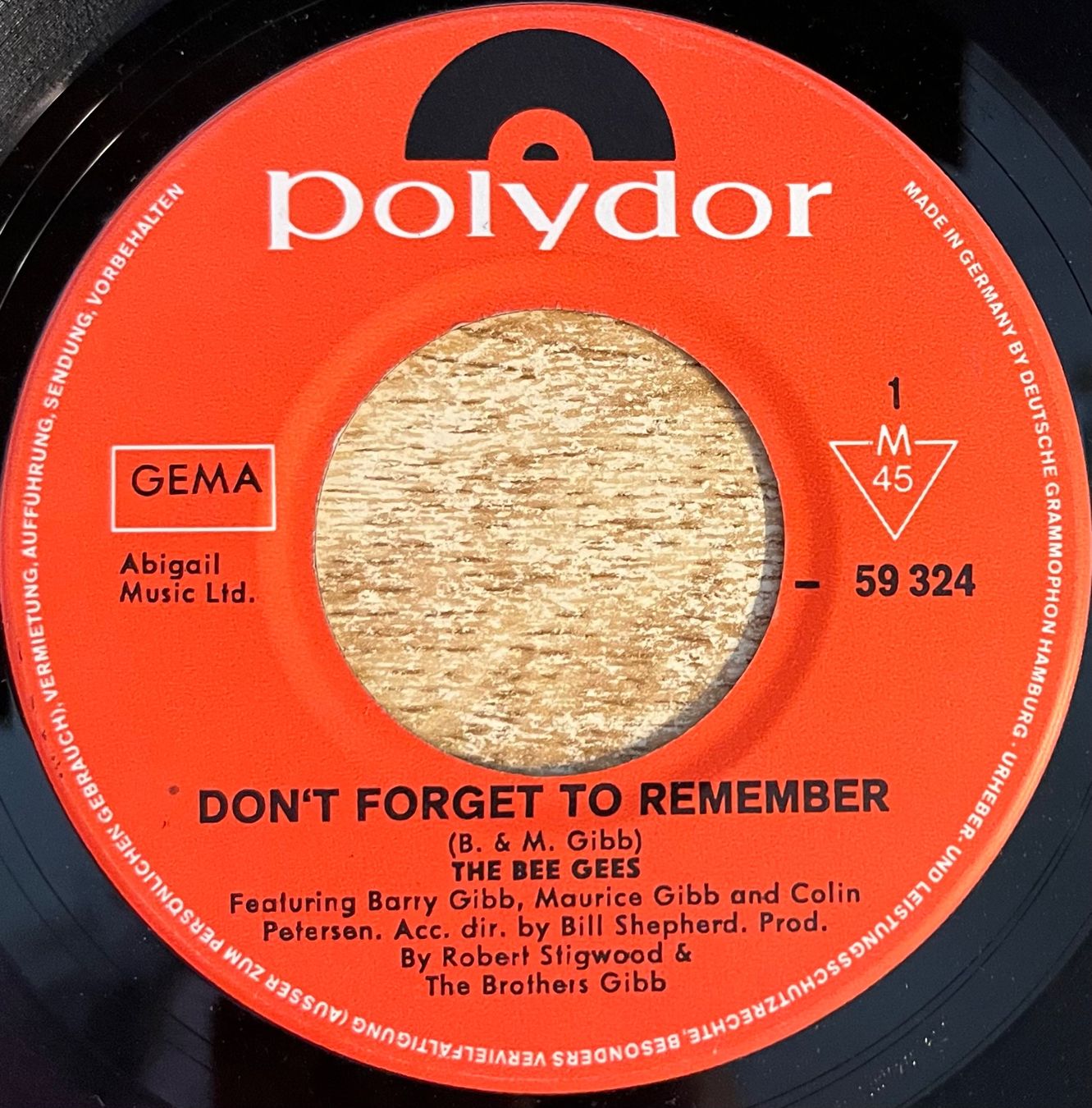 Schallplatten: BEE GEES - DON'T FORGET TO REMEMBER – Gebraucht aus Bussigny von vinyl-pas-cher 2