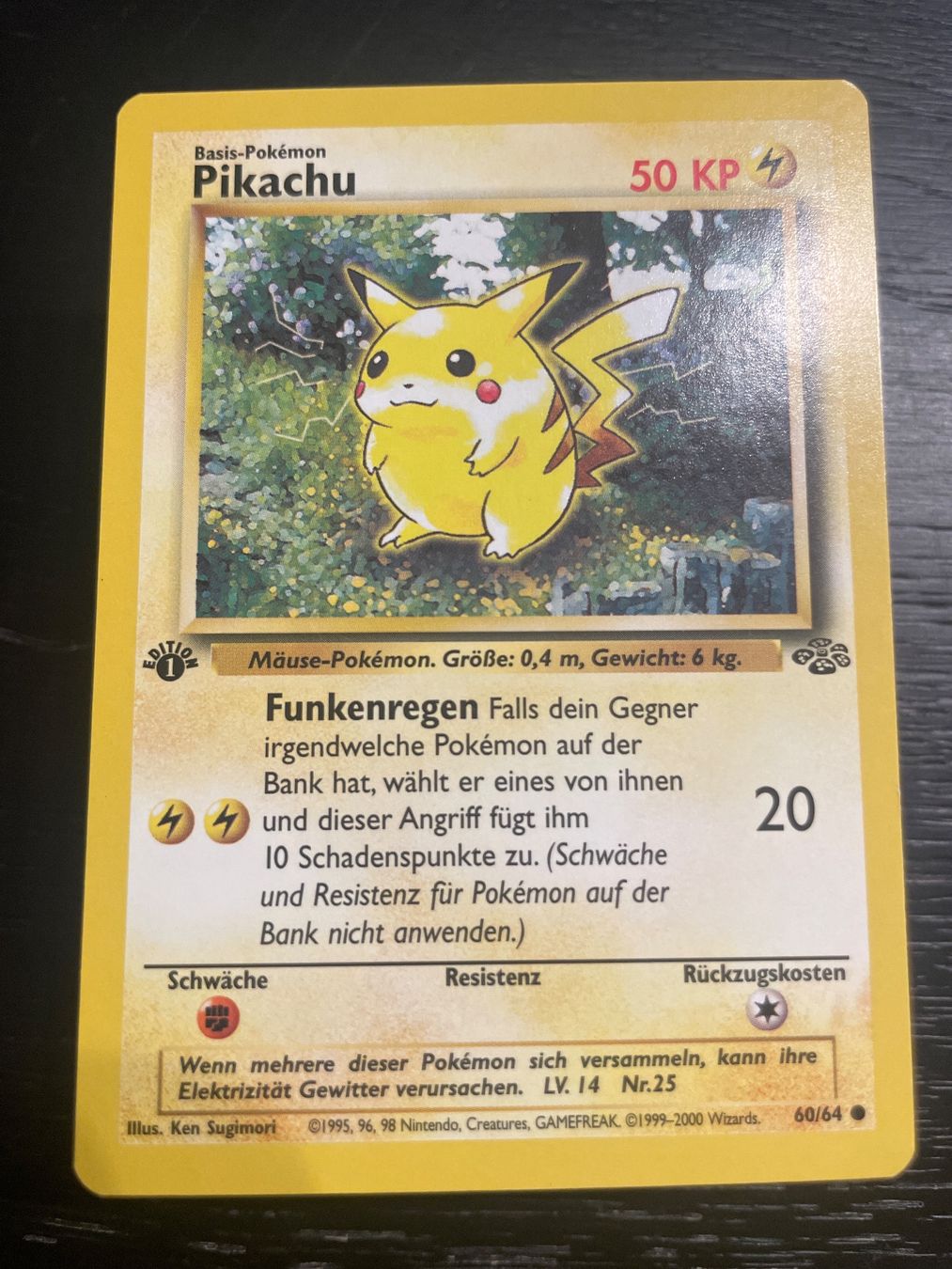 Pokémon Cartes à collectionner: Pokemon Pikachu 60/64 jungle 1. edition – D'occasion à Hugelshofen par Suimosa