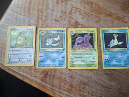 Pokemon Karten Set: Kangama, Aquana, Sleimok, Lapras holo!
