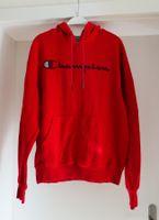 Pullover mit Kapuze, Hoodie Champion, Gr. M, rot