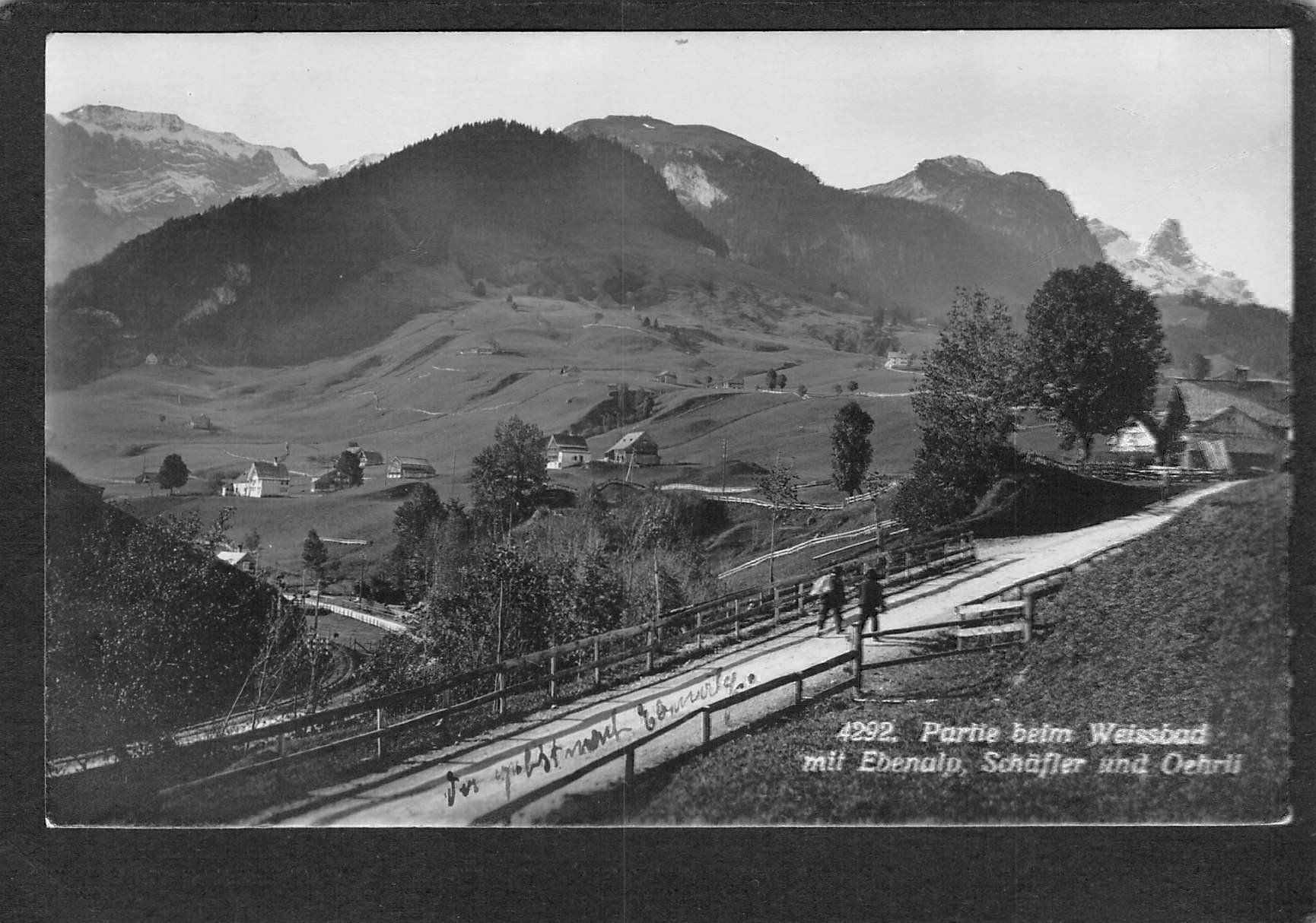 Cartoline postali: -Partie beim Weissbad mit Ebenalp – Usato da Reichenburg venduto da Pipo-67