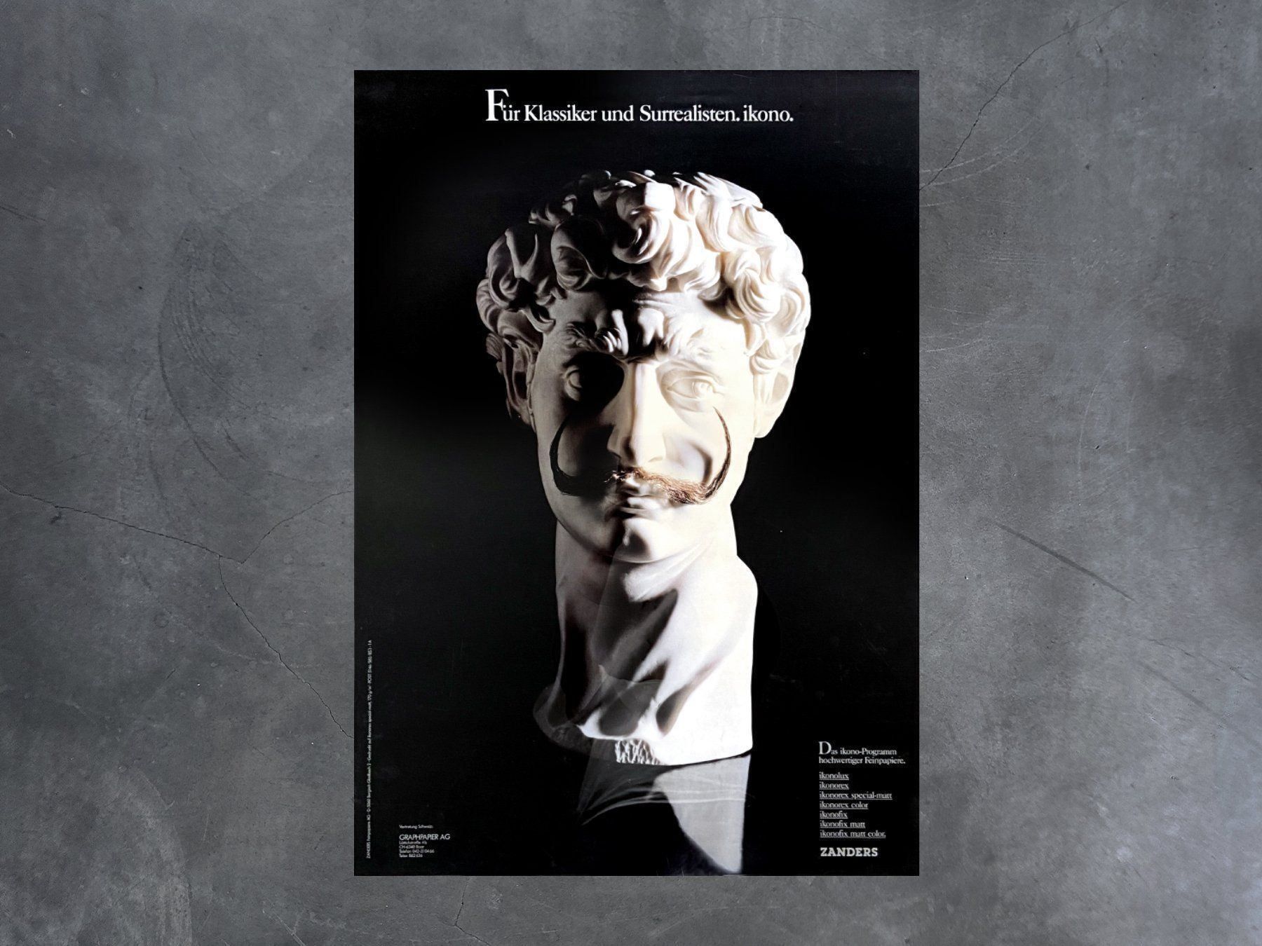 Poster & Bilder: Plakat ZANDERS, Serie ikono-Programm – Neu (gemäss Beschreibung) aus Chur von design-of-time