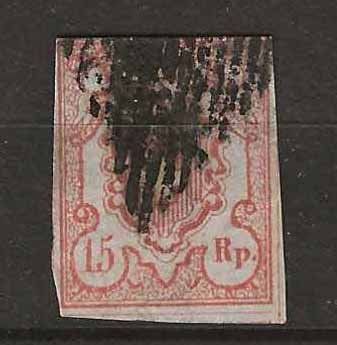 Tutti i francobolli: CH020 - Rayon III no 20 obl. – Usato da Trélex venduto da Phil_Albert