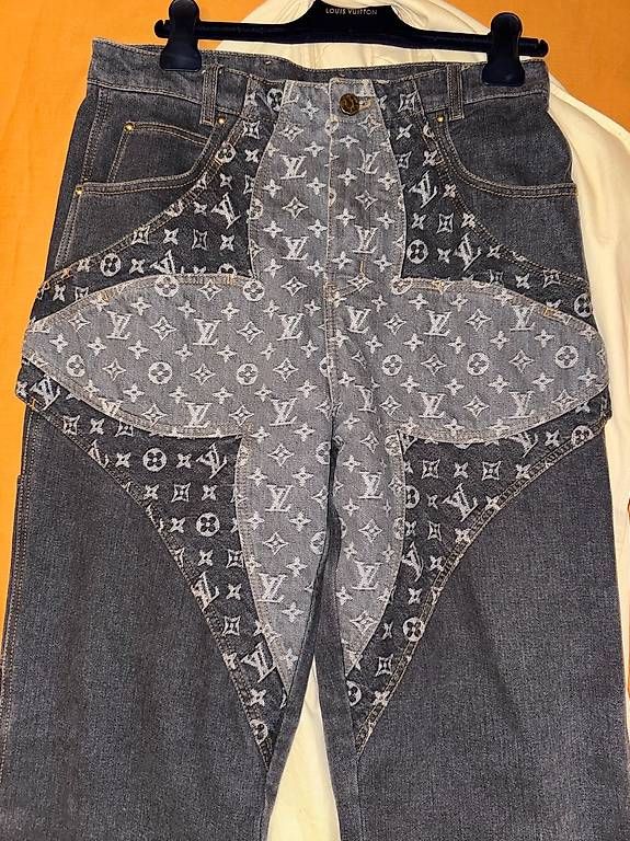 Jeans: Louis Vuitton Flower Carpenter Denim – Usato da Genève venduto da gae_5vrx