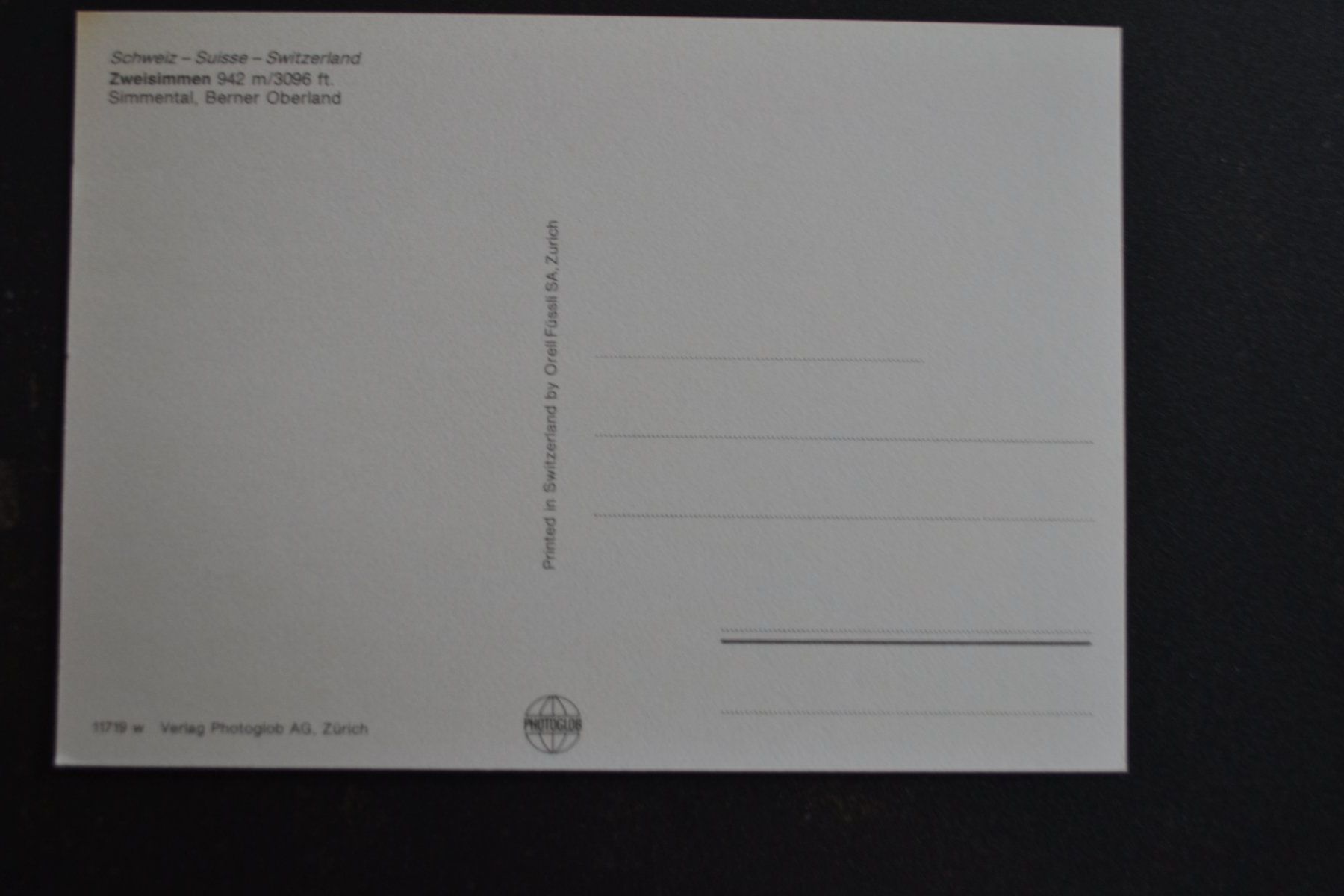 Cartoline postali: AK Zweisimmen BE – Usato da Beinwil am See venduto da kajak55 1