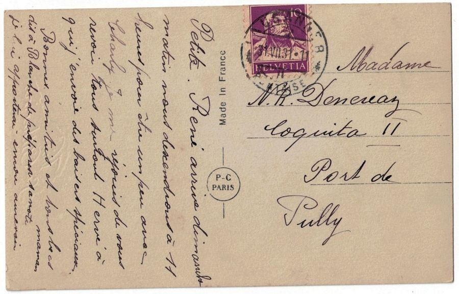 Cartes postales: Romantik - Junge Dame: "Vive Ste. Catherine" – D'occasion à Frauenfeld par POML 1