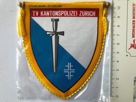 Vintage Fanion/Wimpel   TV KANTONSPOLIZEI  ZÜRICH