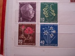 Satz Pro Juventute 1948 *