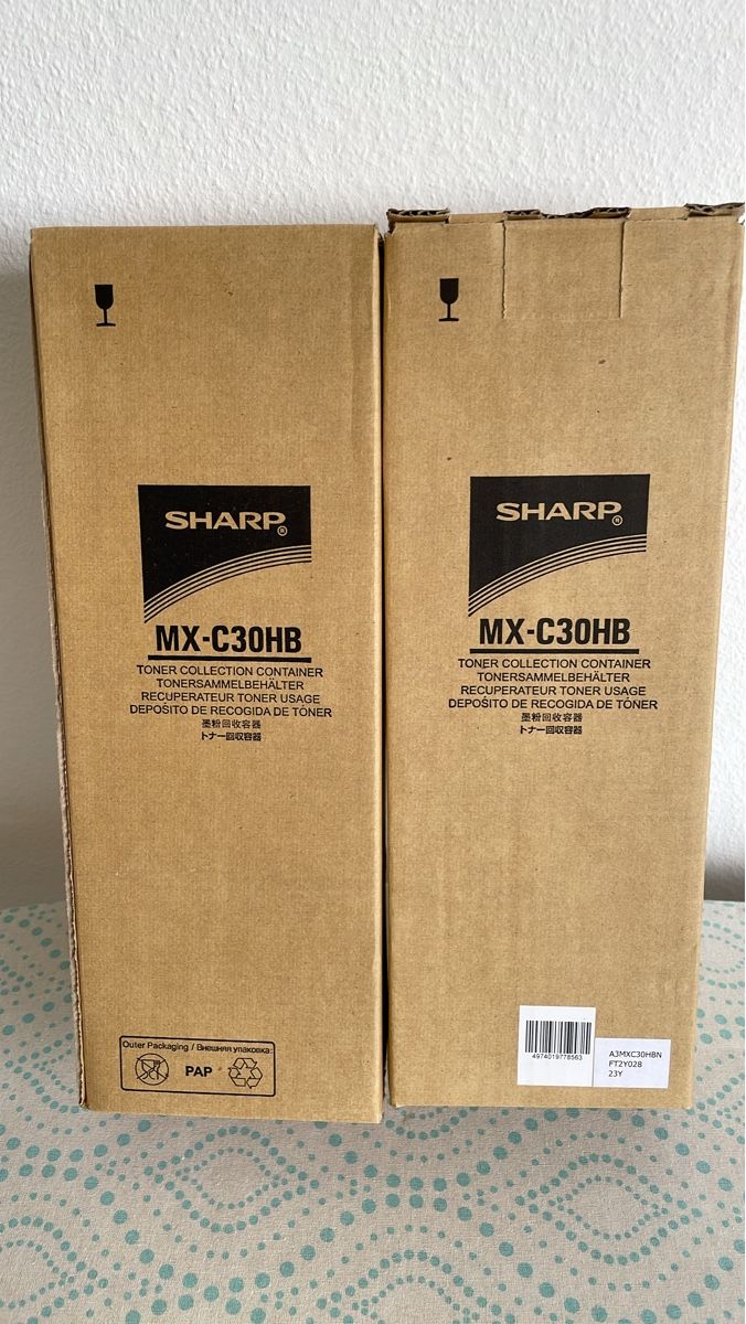 Sharp Cartucce per stampanti & toner: 2x Sharp MX-C30HB Toner Collection Container - Neuwertig – Nuovo e nell'imballaggio originale da Safnern venduto da mikru