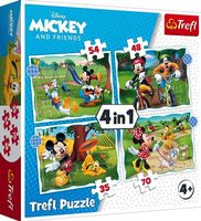 4 in 1 Puzzle - Disney Mickey and Friends -NEU-