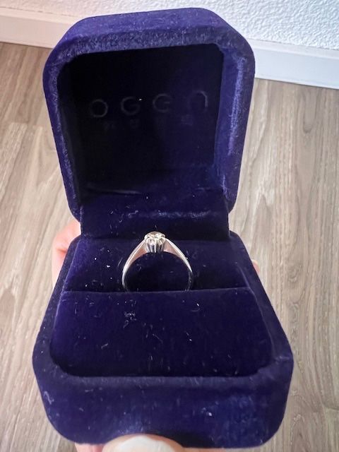 Anelli: 750 Weissgold mit ein Diamanten 0.2ct – Usato da Neerach venduto da romiping 2