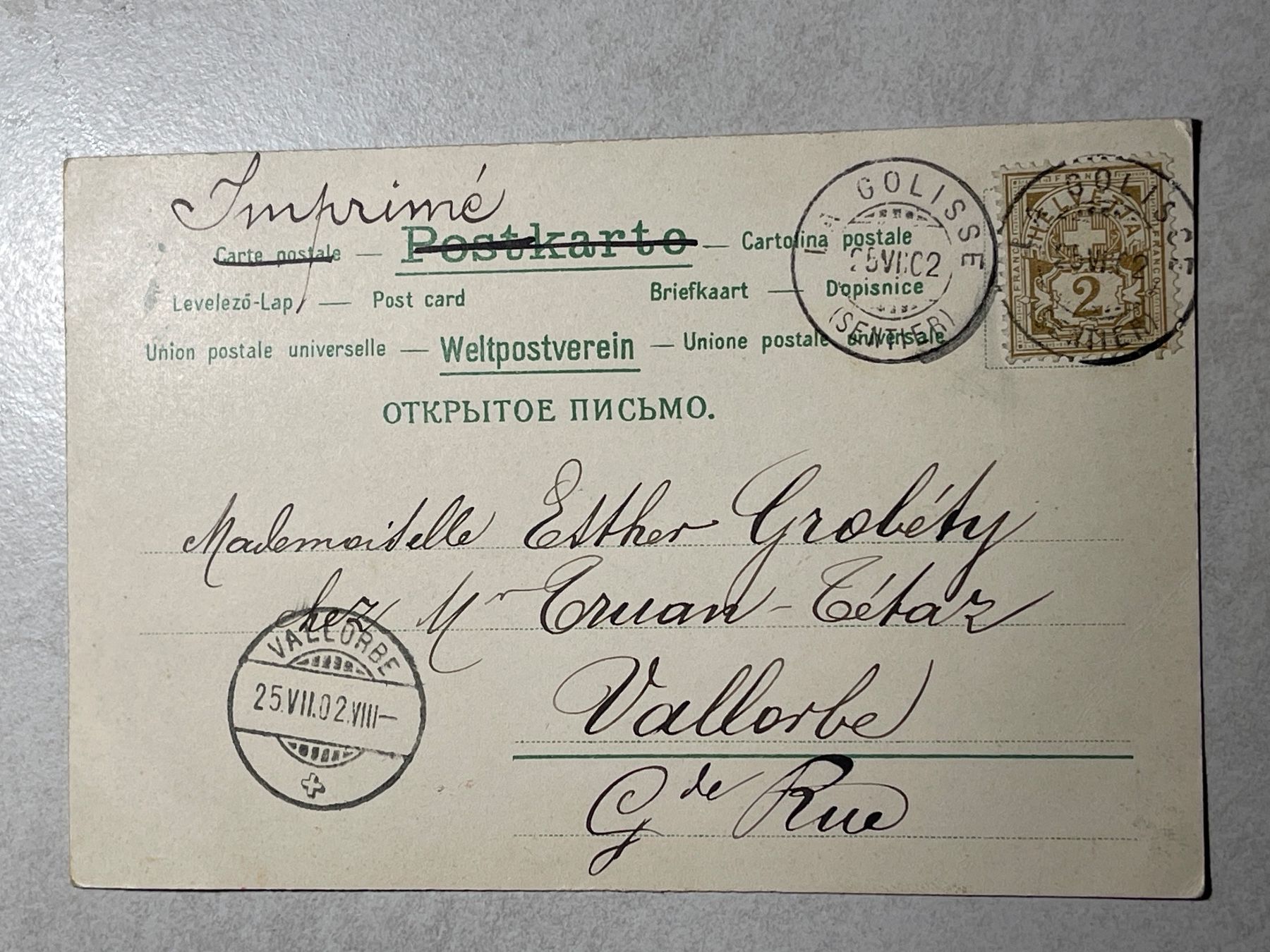 Cartoline postali: Romantik Ansichtskarte, Mädchen mit Regenschir, – Usato da Strengelbach venduto da Aschatan5 1