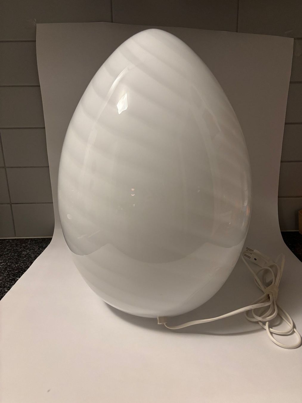 Murano Lampade: Grosse Eilampe Murano Designklassiker – Usato da rotkreuz venduto da baudisch 4