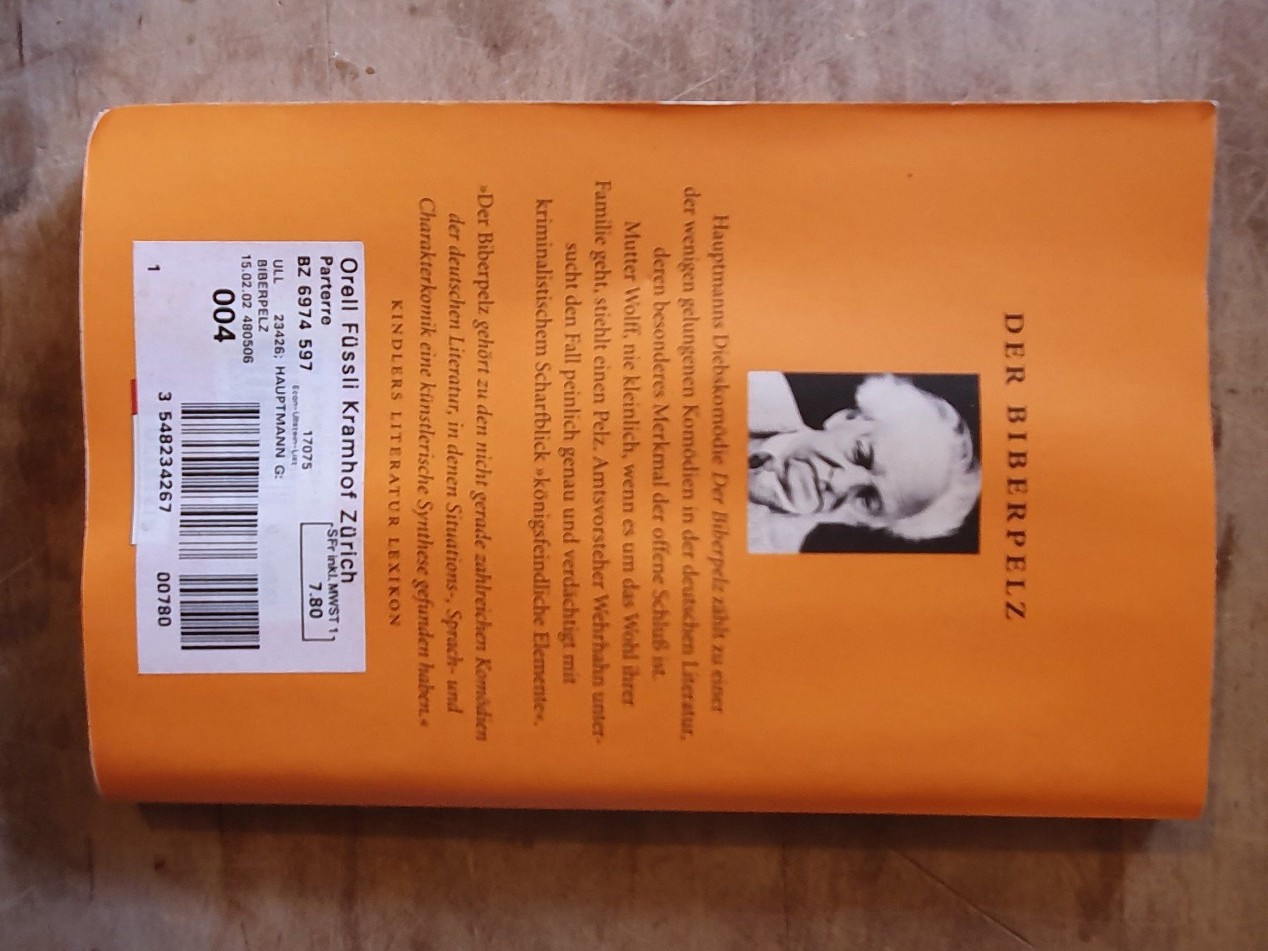 Livres: Der Biberpelz Ullstein – D'occasion à Zürich par loosebone 1
