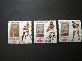 GUINEA ,1968 OLYMPICS 3 Stück gestempelt (E557)
