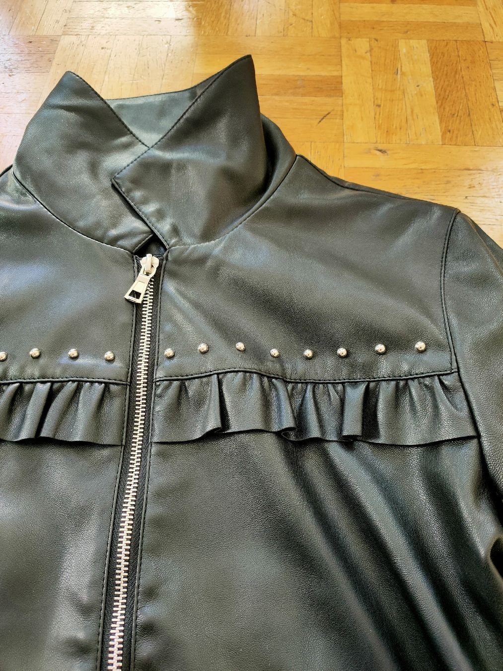 Giacche: schwarze Kunstlederjacke – Usato da Thalwil venduto da wamoni 3