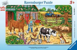 Rahmenpuzzle 15 Teile Bauernhofleben