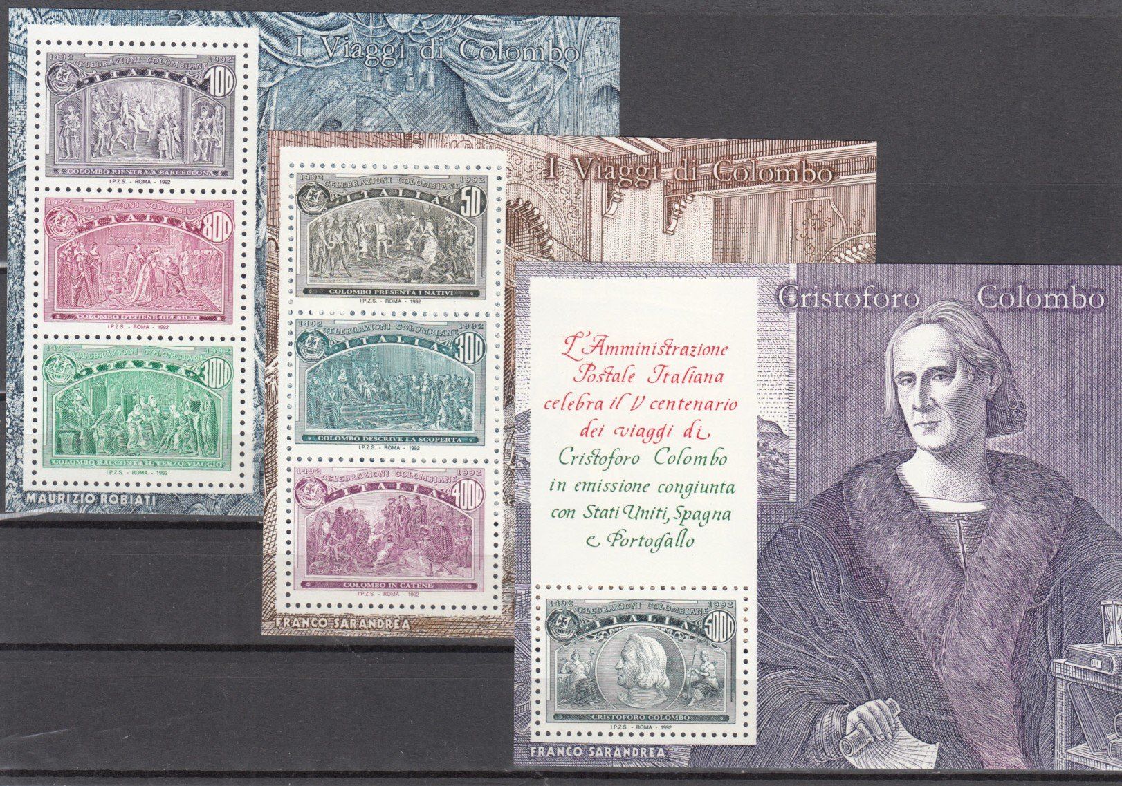 Tutti i francobolli: Italien 1992 postfrisch – Usato da Bürglen TG venduto da StampGraf 3