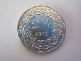 2 Fr. 1912 silber  vorz