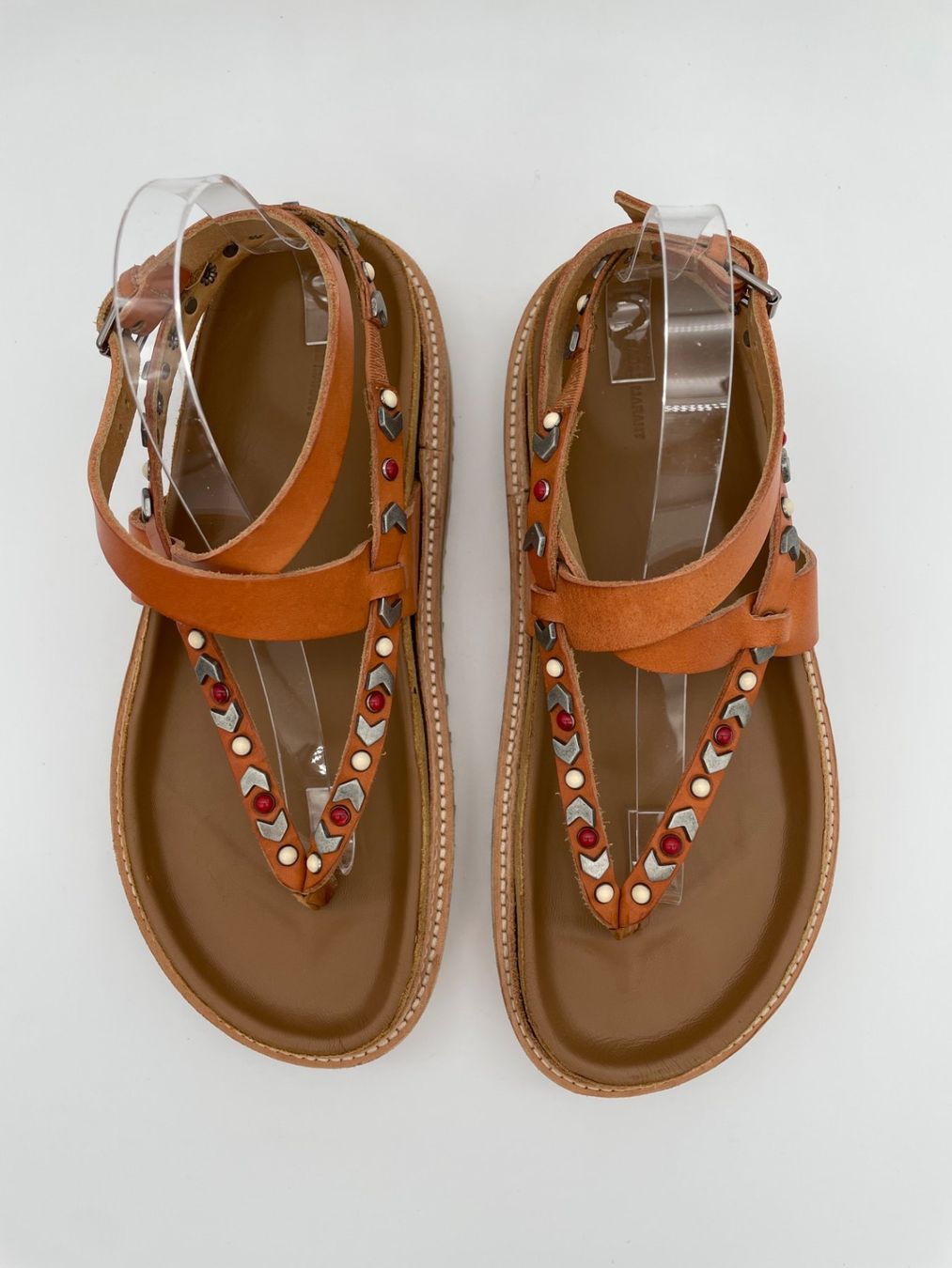 Isabel Marant Scarpe da donna: Isabel Marant Elham Flache Sandale EU 40 Braun – Usato da Zürich venduto da shoe_shop 4