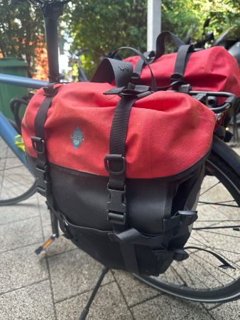Fahrradtasche ORTLIEB rot schwarz