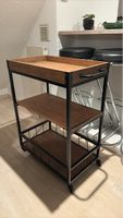 Serving trolley wood metal 3 tiers like new