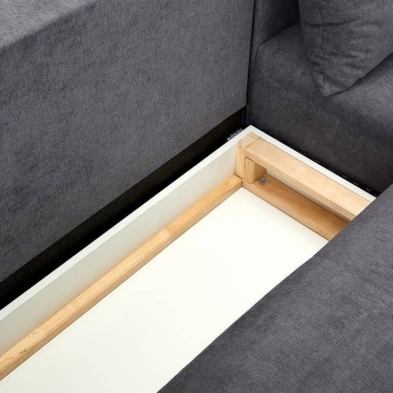 Sofas: Neuwertiges Ecksofa, Schlafsofa Velours dunkelgrau – Gebraucht aus Dietlikon von falessi01 2