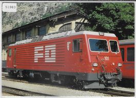 Furka-Oberalp-Bahn (FO) Lokomotive "Sitten" in Brig