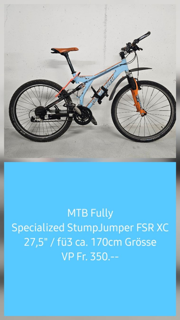 Specialized Velos: Bike Specialized StumpJumper ca. 170cm-Grösse – Gebraucht aus Horw von Irenes72