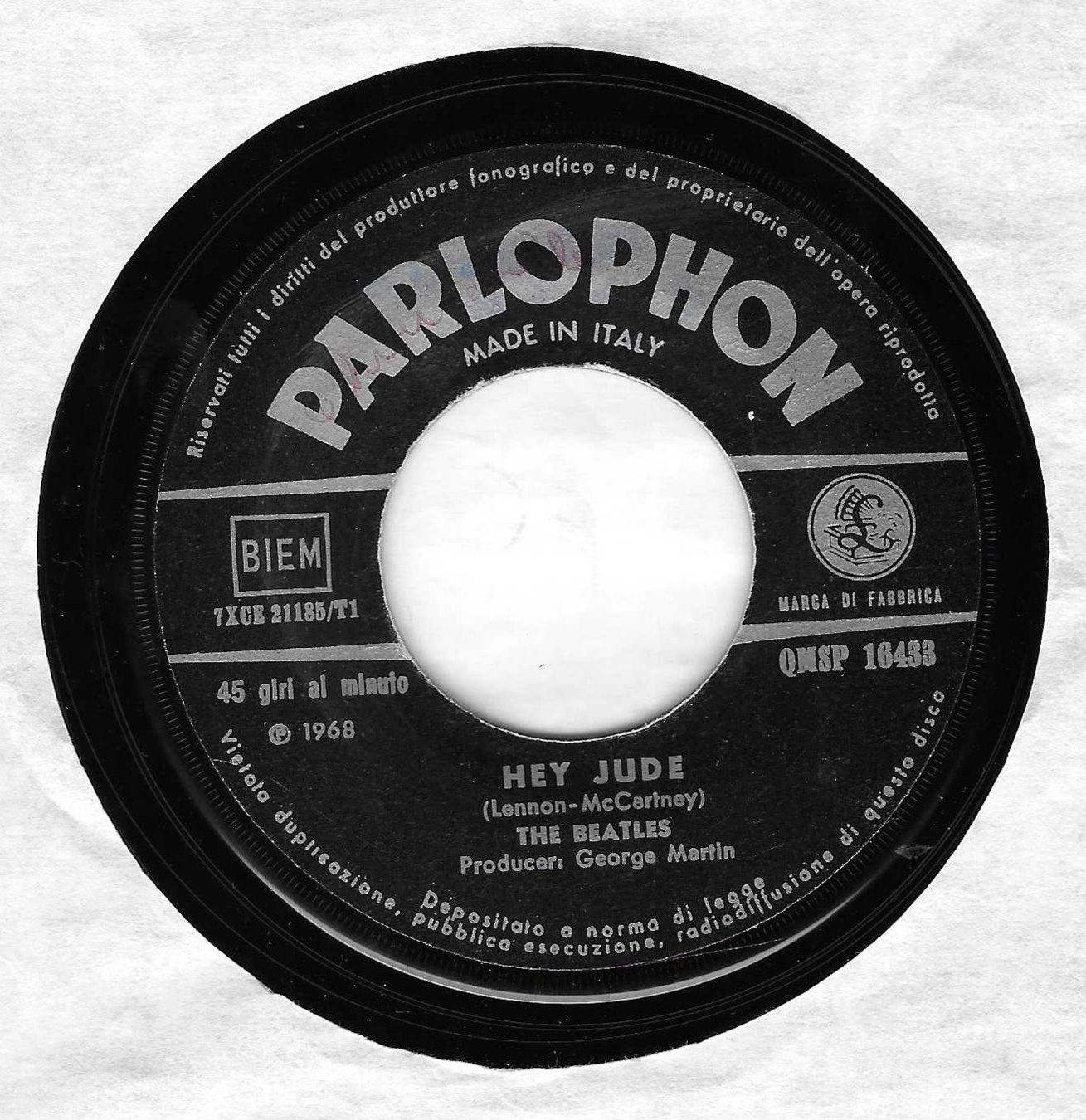 Dischi in vinile: THE BEATLES  -  HEY JUDE  +  REVOLUTION – Usato da Bex venduto da Giorgiob 2