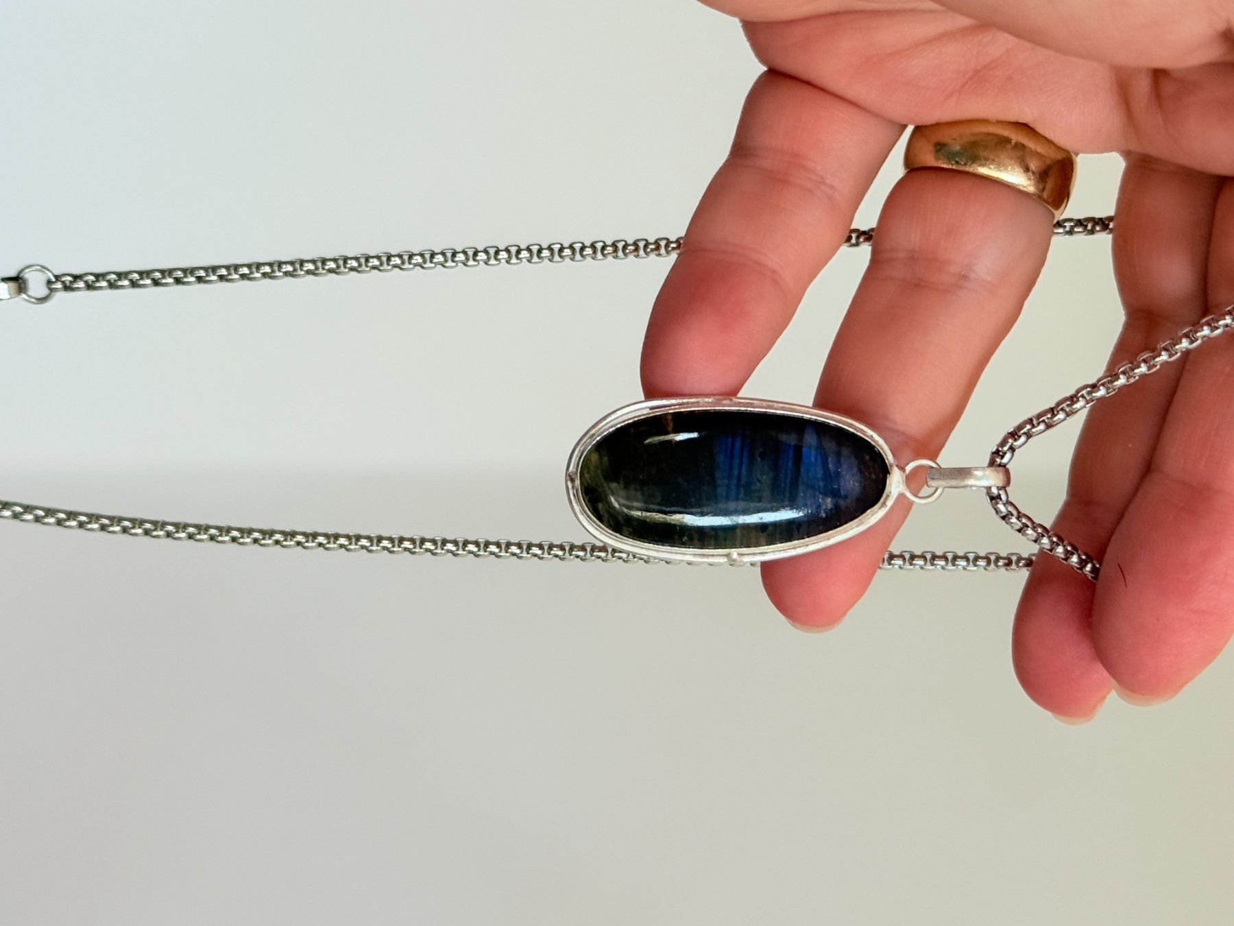 Catenine: Labradorite necklace – Nuovo e nell'imballaggio originale da Genève venduto da AGBERG 6