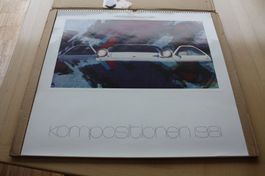 Porsche Kalender "Kompositionen 1981" mit Münze! 924 Carrera