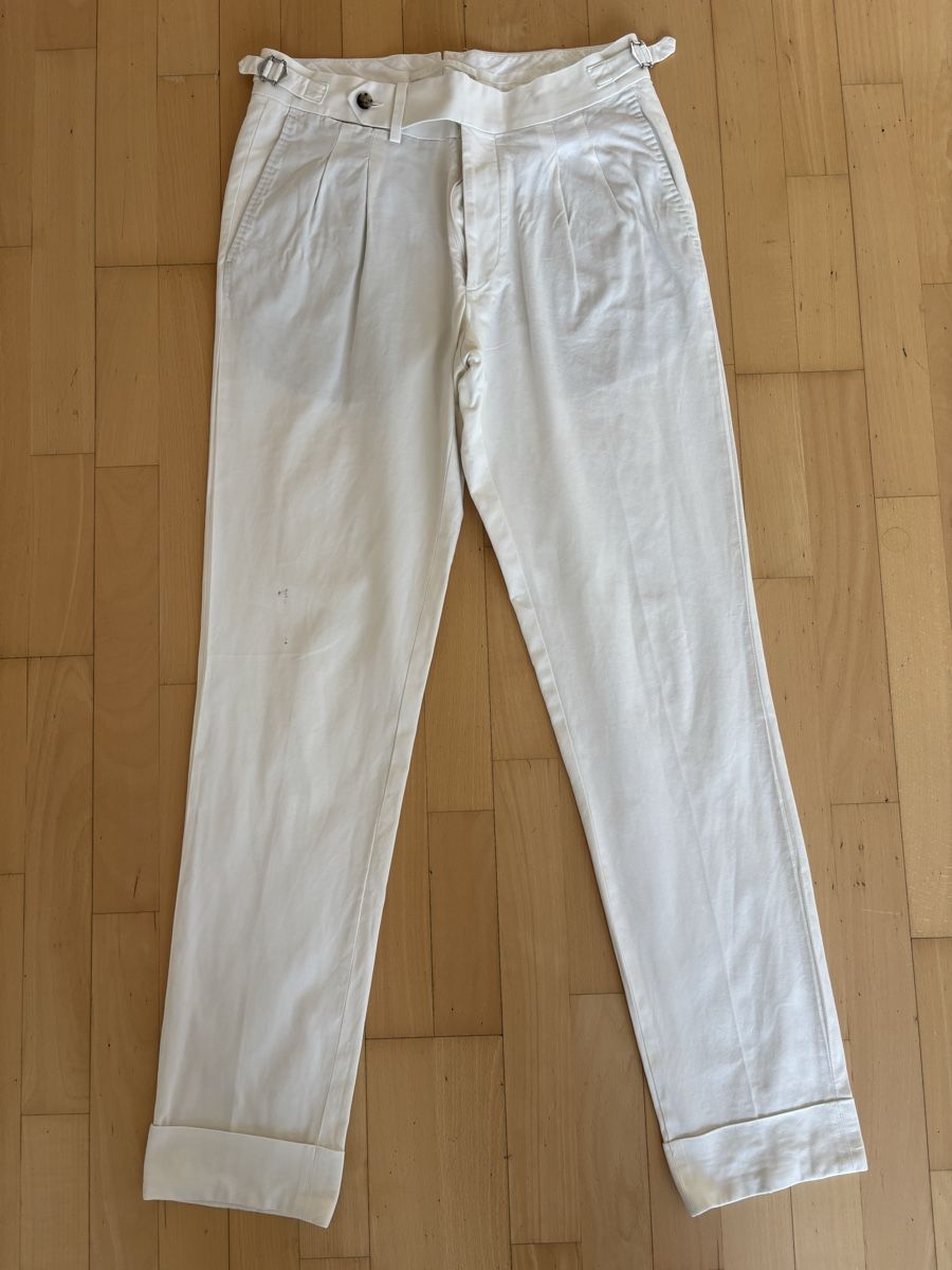 Suitsupply Pantaloni: SuitSupply Braddon Turn Up Trousers, Size 30, Cotton – Usato da Zürich venduto da Grothschild