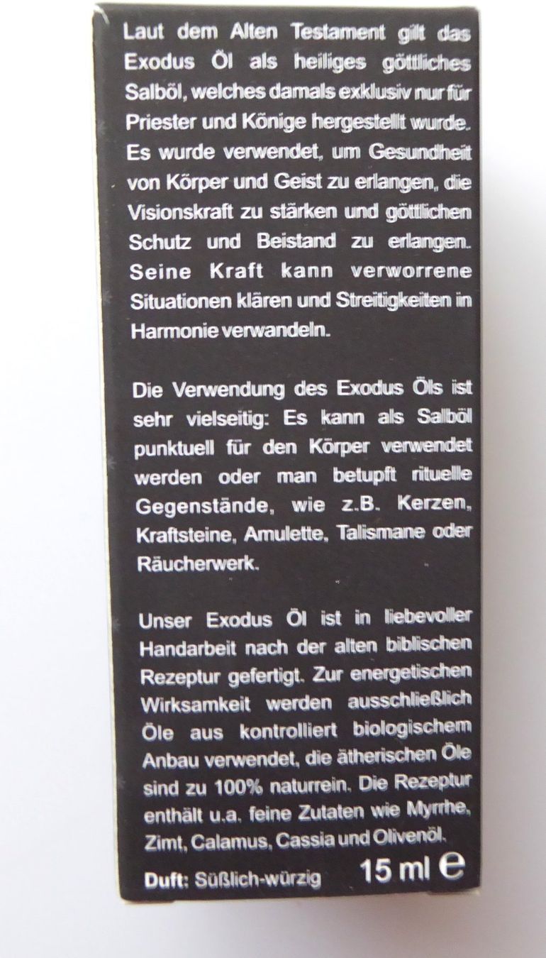 Altro in Massaggi: Bibel-/Ritualöl - Exodus – Nuovo e nell'imballaggio originale da Mauren venduto da Yeelen 1