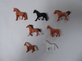 7 x Pferd Set, Spur 0 bis Spur 1, Safari, neu