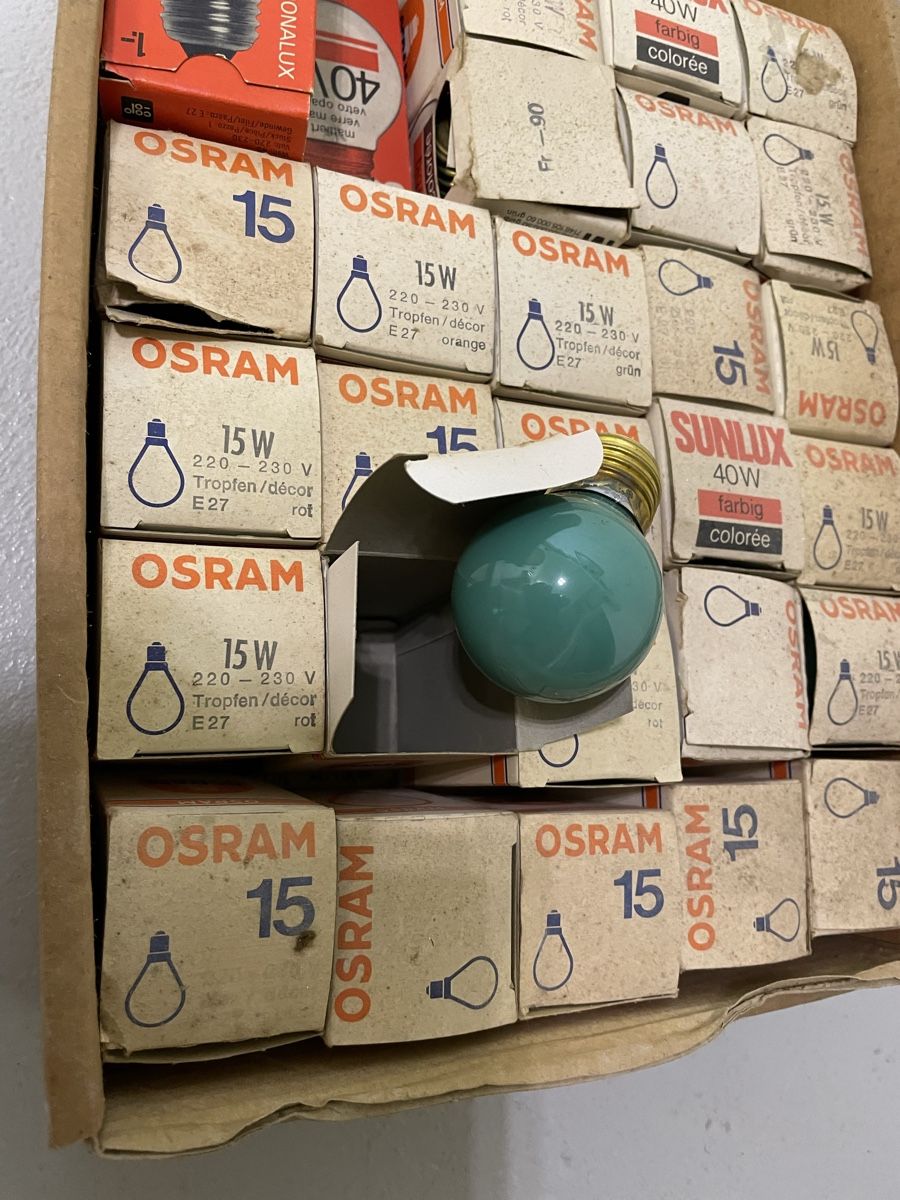 Osram Lampade: Glühbirnen dif. Farben, E 27 – Nuovo e nell'imballaggio originale da Eiken venduto da garanoiri 4