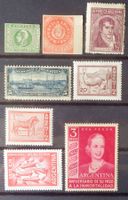 ARGENTINA: Des timbres neufs (*) */**, 1859–1960