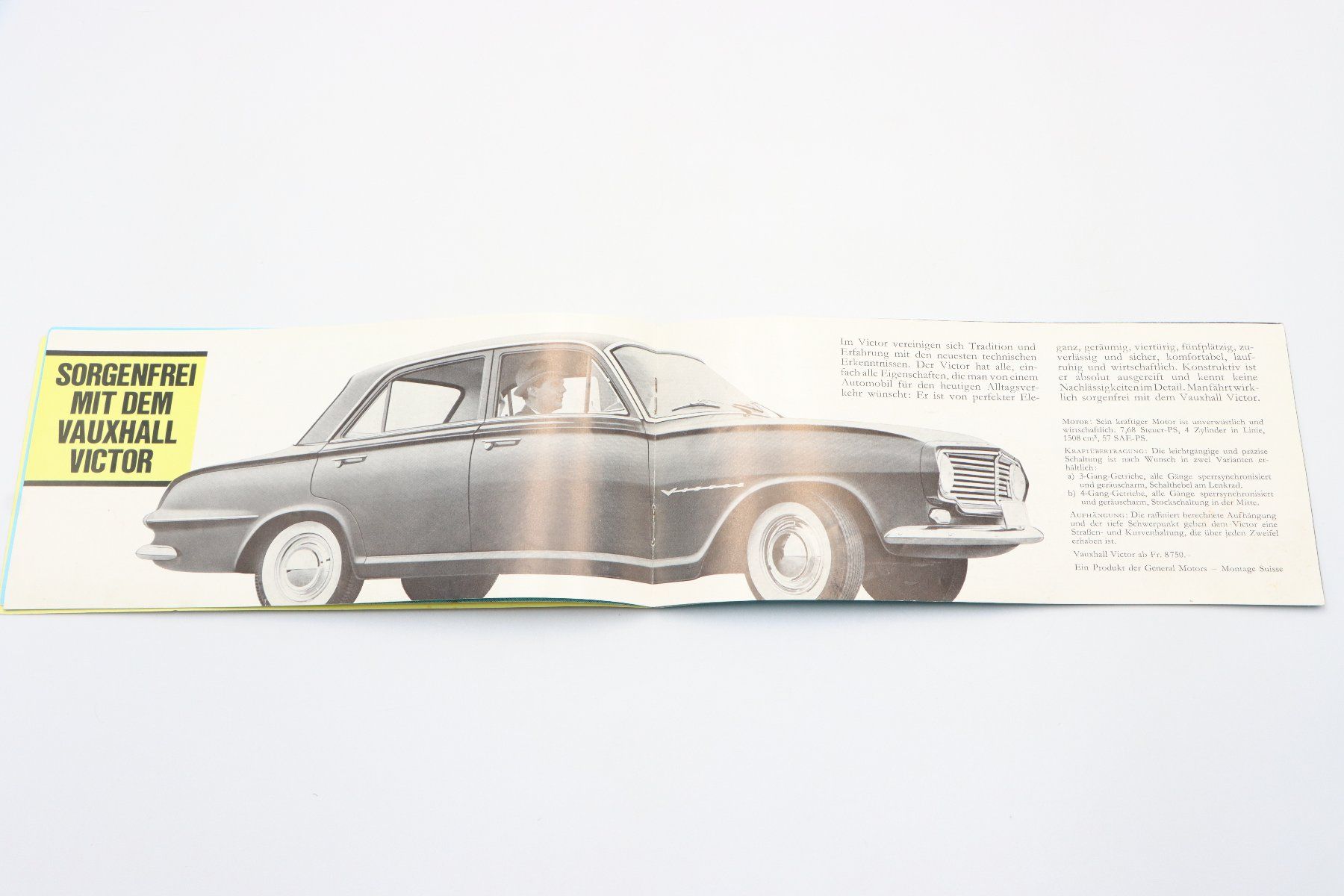 Vauxhall Dokumente: Vauxhall Modellprogramm 1963 Prospekt GM Bienne – Gebraucht aus Bühl b.Aarberg von Collectorpassions 3
