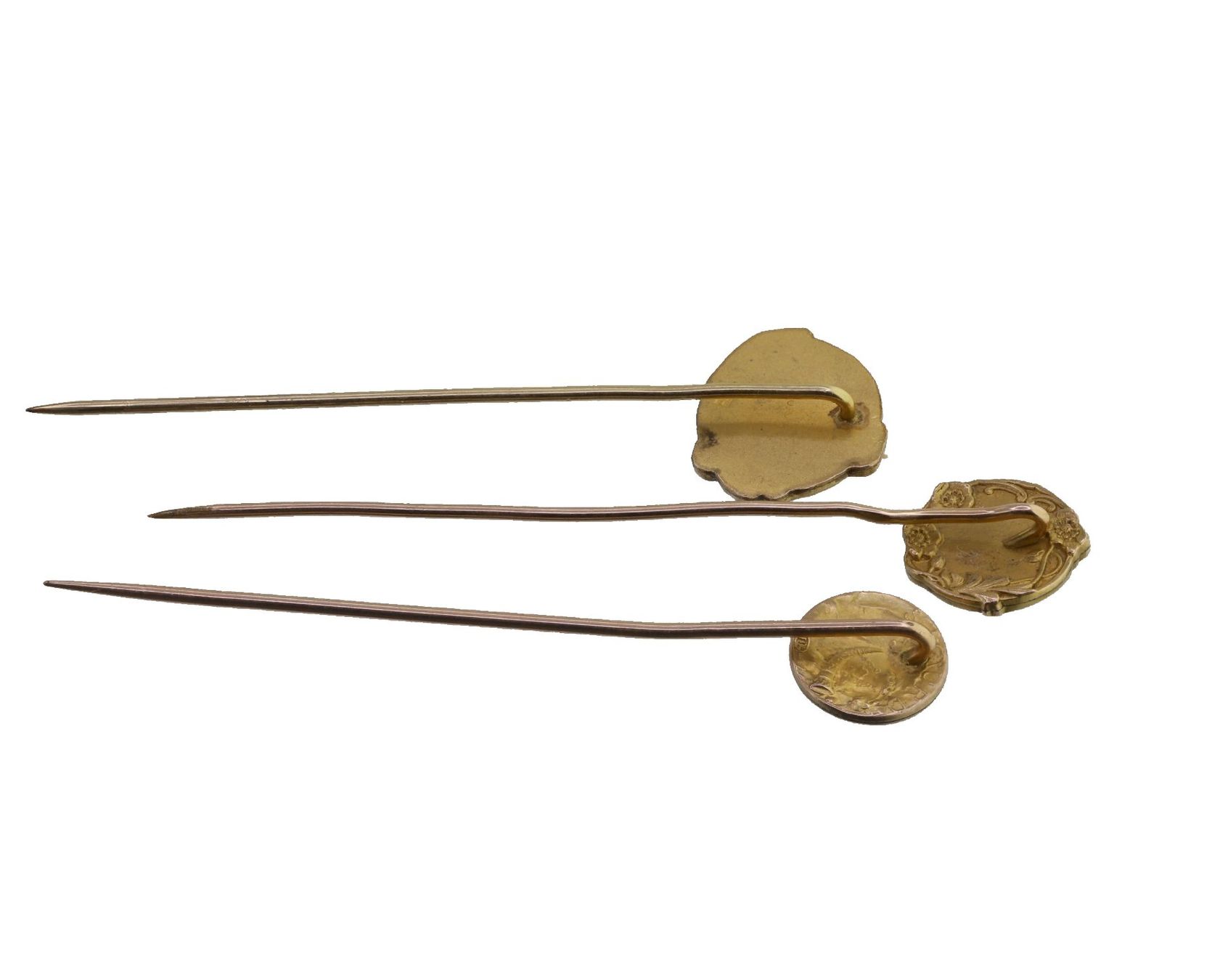 Spille & Fermagli: 3 x Stecknadel Art Nouveau – Usato da Zürich venduto da Vintage-Jewellery 3