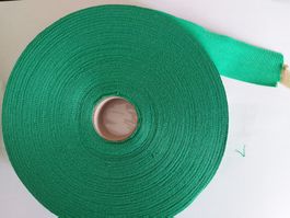 Band Baumwolle Grün Rolle mit ca. 50m neu