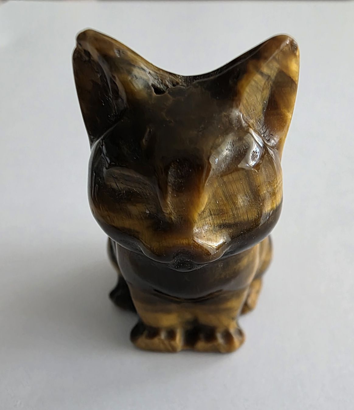 Statuette: Tigerauge Katze Statue / Figur – Nuovo e nell'imballaggio originale da Menziken venduto da Mirager 3