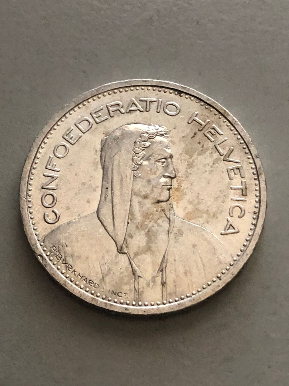 Tutti le monete: 5 Fr. 1952 – Usato da Schötz venduto da Odpa 1