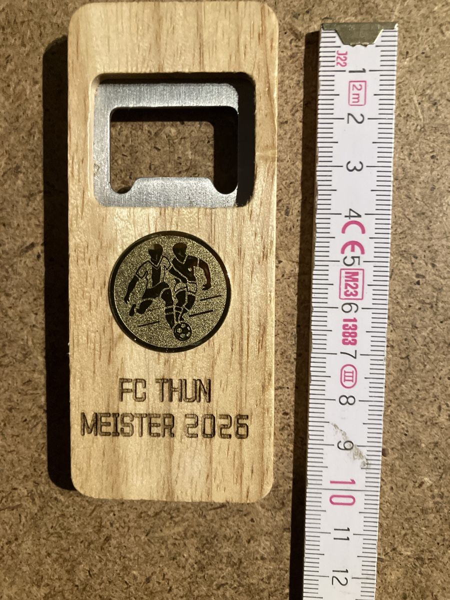 Elettrodomestici da cucina: FC THUN Meister 2026 Flaschenöffner – Nuovo (secondo la descrizione) da Erlenbach im Simmental! venduto da Simmentaler-Perlen 1