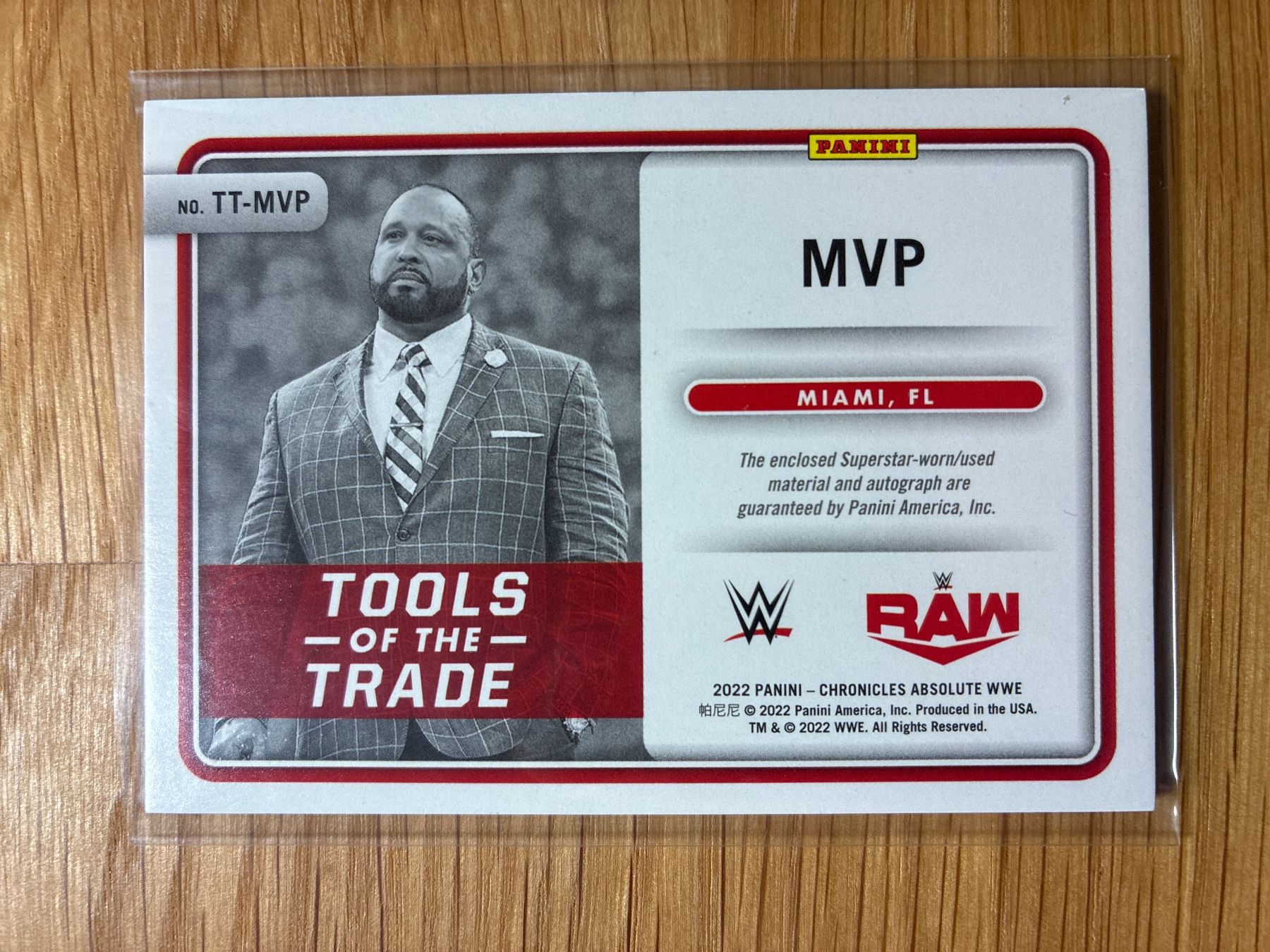 Topps Sammelbilder & Trading cards: Panini Absolute WWE MVP Patch-Autogramm /99 – Gebraucht aus Wangenried von Garagara 1